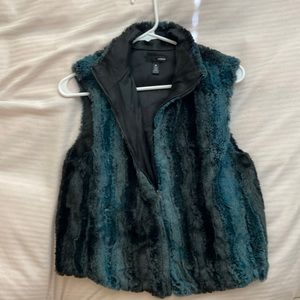 Faux fur vest